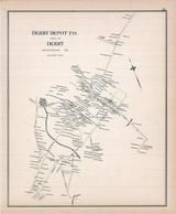 Derry Depot, New Hampshire State Atlas 1892 Uncolored